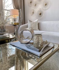 Inspire Me! Home Decor Large Metal Swirl Sculpture (2 Colors)