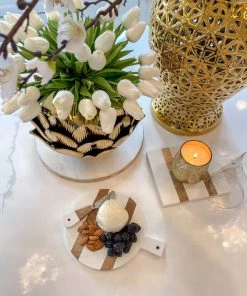 Inspire Me! Home Decor KITCHEN White Wash Mango Wood Paddle Board W/ Spreader (2 Shapes)