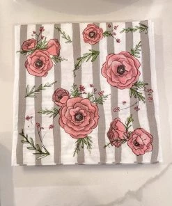 Inspire Me! Home Decor Decorative Square Lunch Napkins (9 Patterns)