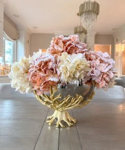 Inspire Me! Home Decor 27" Pink Snow Sprinkle Hydrangea Stem