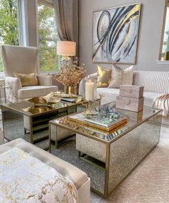 Inspire Me! Home Decor Crumpled Edge Gold Vase