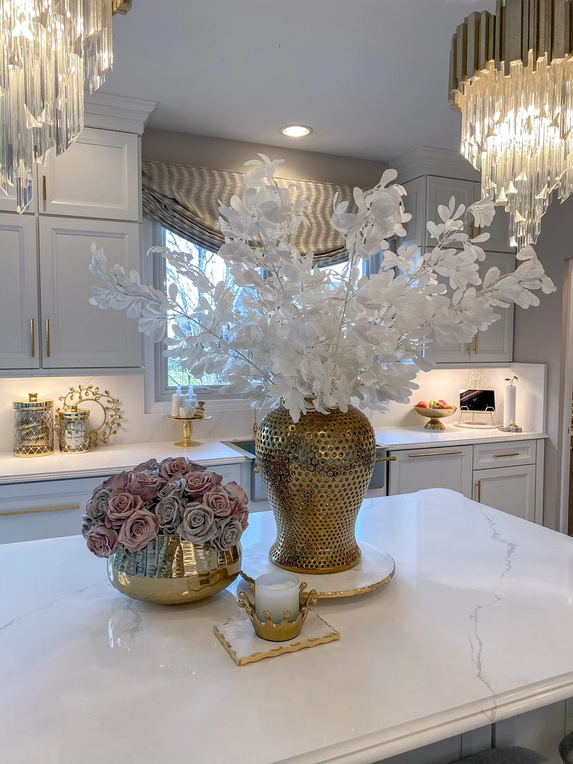 Inspire Me! Home Decor 45" Tall White Leaf Stem