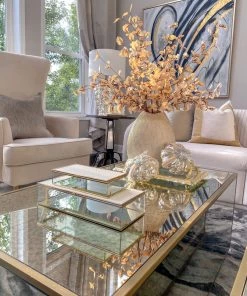 Inspire Me! Home Decor Glass Box Set With White Glitter Top (Set Of 2)