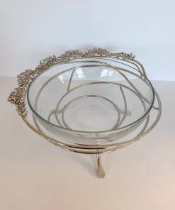 Inspire Me! Home Decor Jeweled Edge Bowl With Glass Insert (2 Colors)