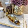 Inspire Me! Home Decor Gold Wavy Leaf Tray