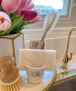 Inspire Me! Home Decor Sink Caddy Set- Includes Brush, Sponge, And Dish