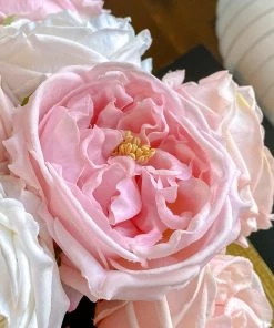 Inspire Me! Home Decor Real Touch Austin Rose (4 Colors) Floral Stems