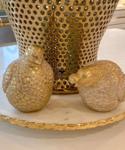 Inspire Me! Home Decor Pair Of Champagne Partridges Set Of Two