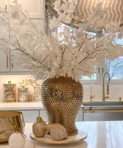 Inspire Me! Home Decor 45" Tall White Leaf Stem