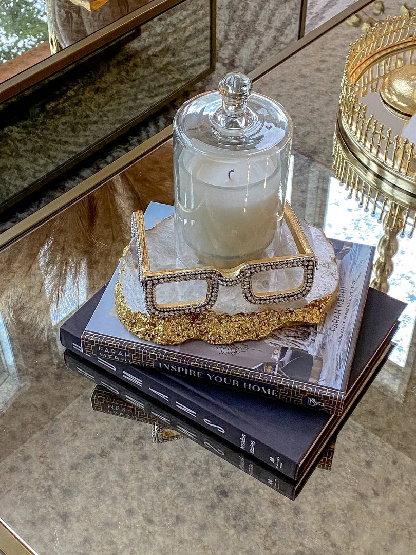 Inspire Me! Home Decor Jeweled Decorative Eyeglass (2 Colors)