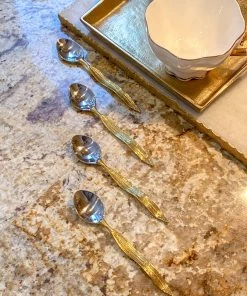 Inspire Me! Home Decor KITCHEN Willow Leaf Spoon Set Of 4