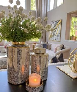 Inspire Me! Home Decor Allium Bundle W/ Foliage (2 Colors)