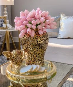 Inspire Me! Home Decor Soft Pink Tulip Bundle