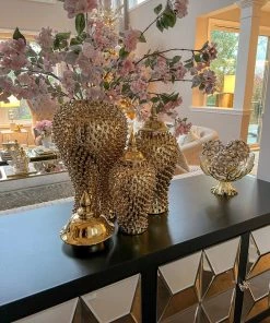 Inspire Me! Home Decor Gold Studded Ginger Jar (3 Sizes)