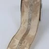 Inspire Me! Home Decor Beige And Glitter Ribbon Gold