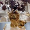 Inspire Me! Home Decor Gold Pierced Ginger Jar