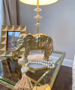 Inspire Me! Home Decor Gold Textured Metal Elephant Decor