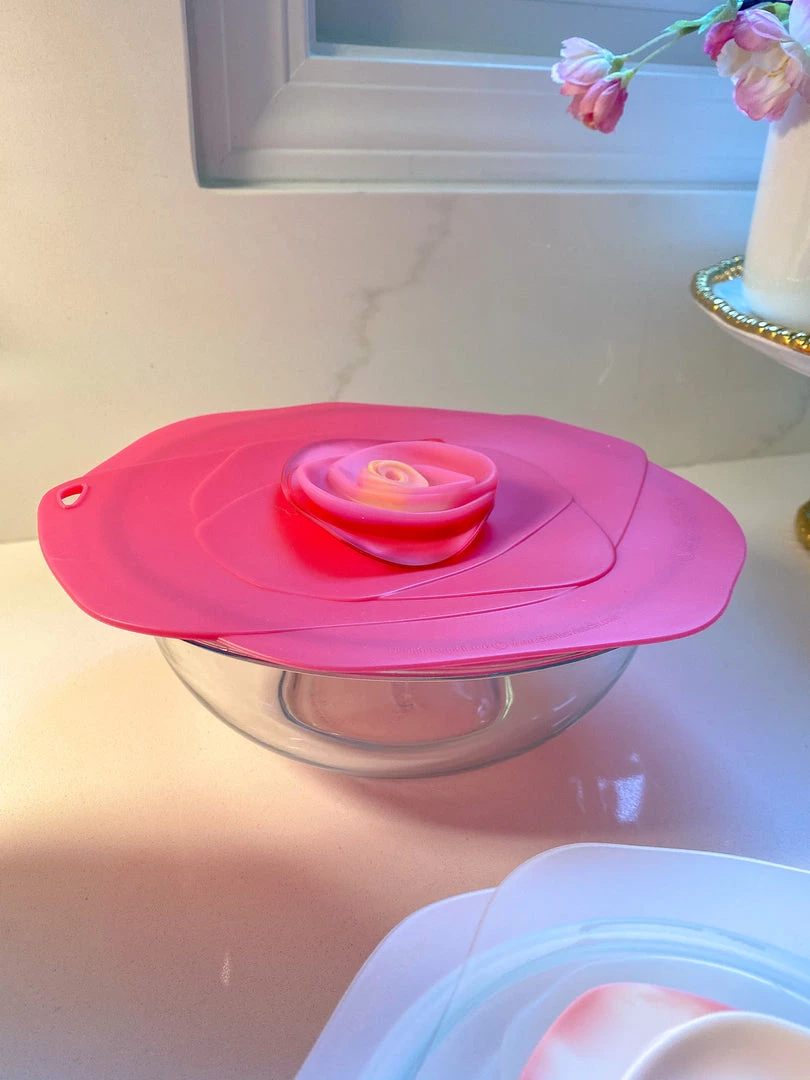 Inspire Me! Home Decor Silicone Rose Pot Lids (4 Sizes)