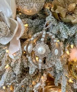 Inspire Me! Home Decor Gold Large Metallic Pearl Ornament/ Orb