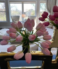 Inspire Me! Home Decor Real-Touch Tulip Bundle (3 Colors)