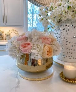 Inspire Me! Home Decor Real Touch Austin Rose (4 Colors) Floral Stems