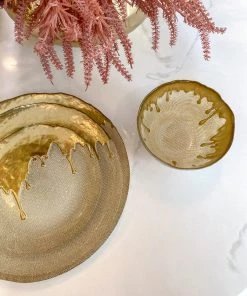 Inspire Me! Home Decor Gold Dipped Dinnerware Collection (Sold Separately)
