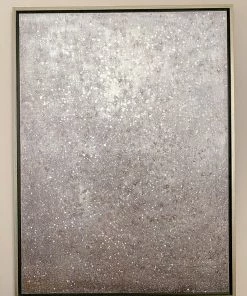 Inspire Me! Home Decor Silver Shimmer Wall Art