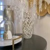 Inspire Me! Home Decor Champagne Ceramic Cut-Out Vase