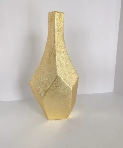 Inspire Me! Home Decor Abstract Textured Metal Vase