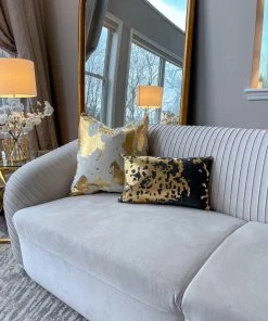 Cloud9d Elise Charcoal Gold Pillow - 14