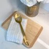 Inspire Me! Home Decor Matte Gold Slotted Serving Spoon
