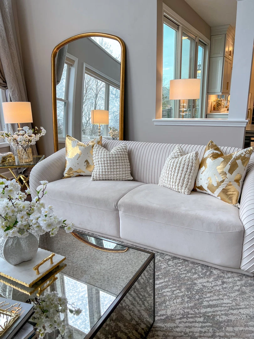 Cloud9d PILLOWS, RUGS, & THROWS Serena Beige Pillow - 20" X 20"