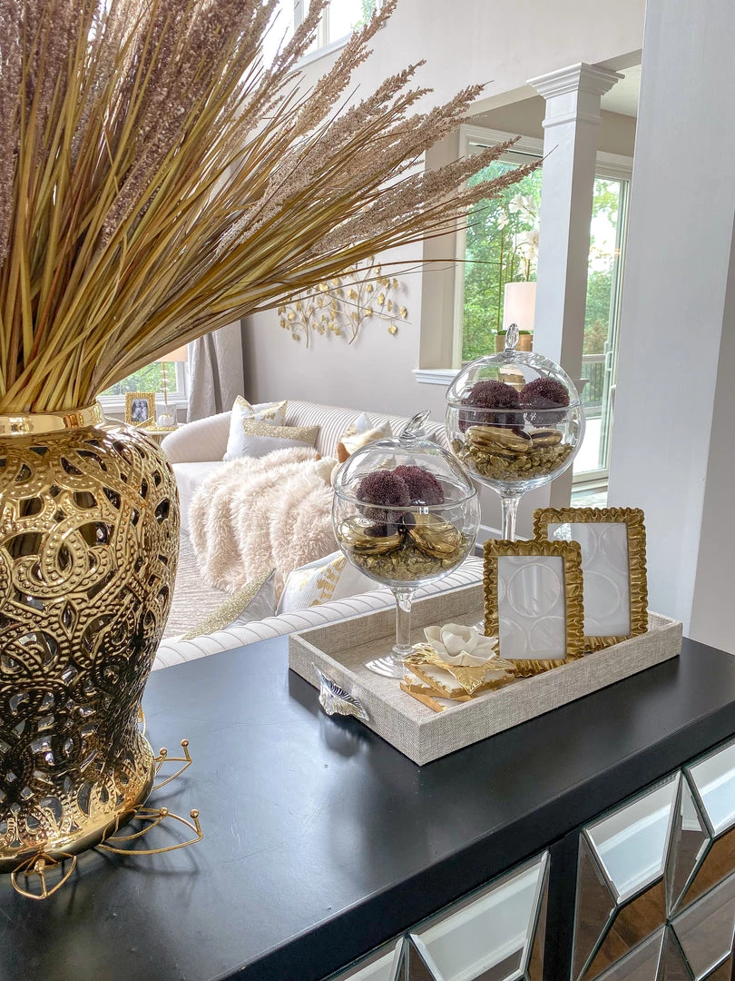 Inspire Me! Home Decor Gold Ruffle Picture Frame (2 Sizes)