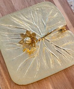 Inspire Me! Home Decor Gold Lotus Napkin Holder