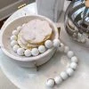 Inspire Me! Home Decor White Beads