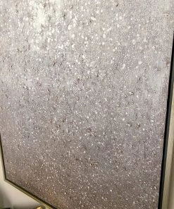 Inspire Me! Home Decor Silver Shimmer Wall Art