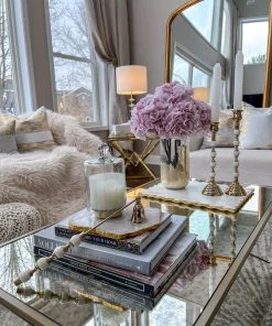 Inspire Me! Home Decor White And Gold Candleholders (2 Sizes)