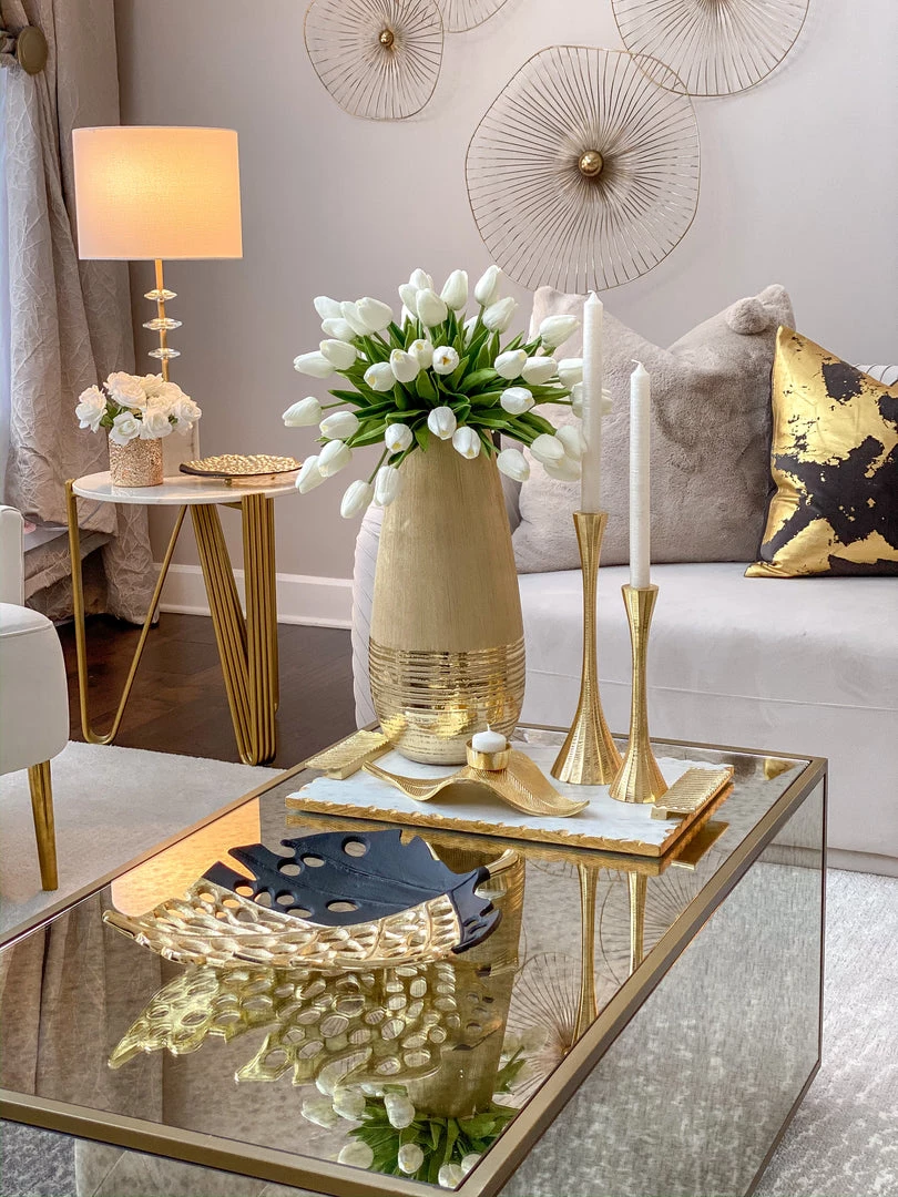 Inspire Me! Home Decor Geometric Candlesticks (2 Sizes And 2 Colors)