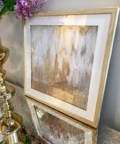 Inspire Me! Home Decor Gold Framed 2 Piece Art Set