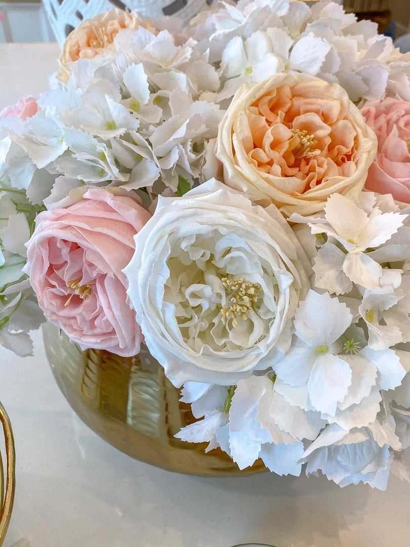 Inspire Me! Home Decor Real Touch Austin Rose (4 Colors) Floral Stems