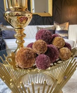 Inspire Me! Home Decor Gold Leaf Textured Openwork Tray