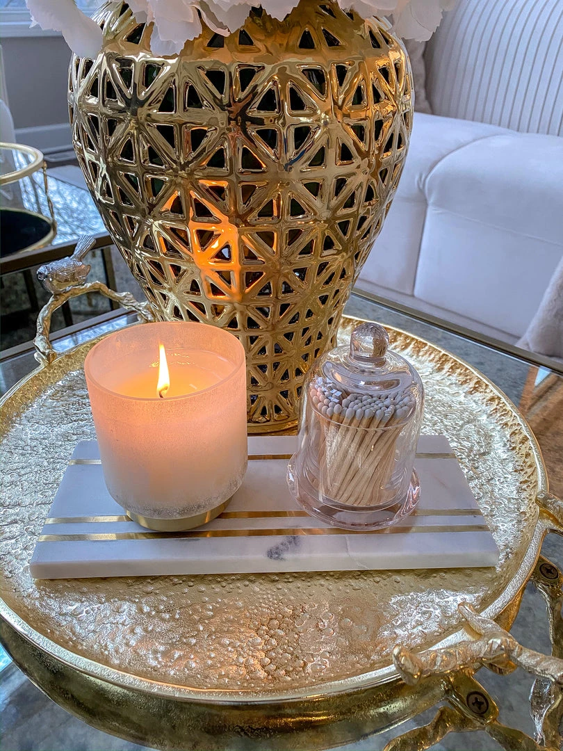 Inspire Me! Home Decor Glass Cloche With White Tip Matches