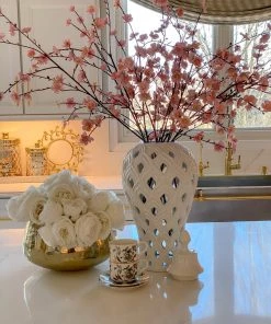 Inspire Me! Home Decor Black And Gold Metallic Peony Coffee Cup & Saucer