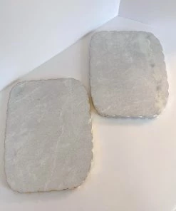 Inspire Me! Home Decor Metallic Trim Marble Trivet (2 Colors)