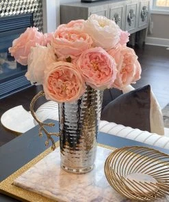 Inspire Me! Home Decor Real Touch Austin Rose (4 Colors) Floral Stems