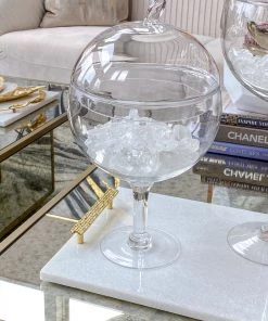 Inspire Me! Home Decor Glass Stem Jar (2 Sizes)