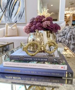 Inspire Me! Home Decor Gold Circular Decorative Glasses