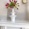 Inspire Me! Home Decor White Ceramic Vase