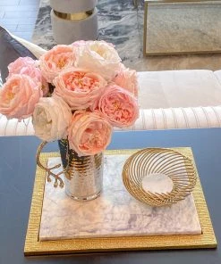 Inspire Me! Home Decor Real Touch Austin Rose (4 Colors) Floral Stems