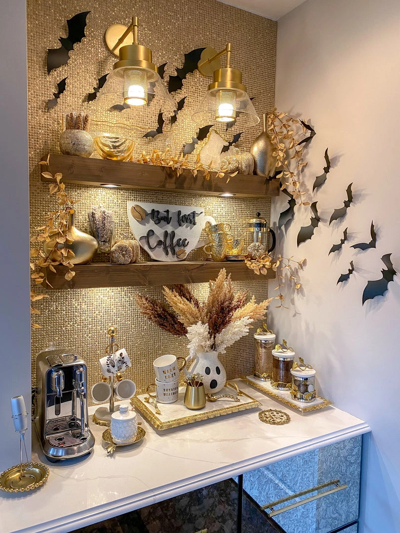 Inspire Me! Home Decor Ghost Ceramic Pitcher With Broom Spoon